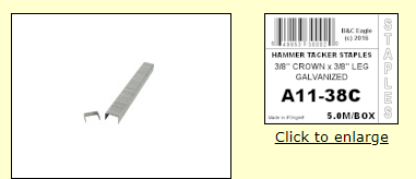 A11-38C 3/8" Crown x 3/8 Leg